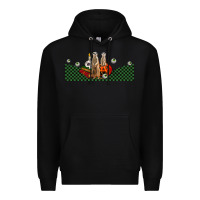 Black halloween meerkat Premium Hoodie - LillyAllenDesigns
