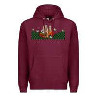 Burgundy halloween meerkat Premium Hoodie - LillyAllenDesigns