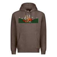 Coffee halloween meerkat Premium Hoodie - LillyAllenDesigns