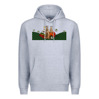 Heather Grey halloween meerkat Premium Hoodie - LillyAllenDesigns