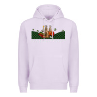 Lilac halloween meerkat Premium Hoodie - LillyAllenDesigns