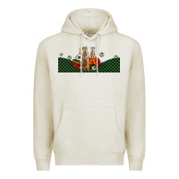 Oatmeal Heather halloween meerkat Premium Hoodie - LillyAllenDesigns