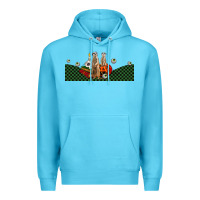 Ocean Blue halloween meerkat Premium Hoodie - LillyAllenDesigns