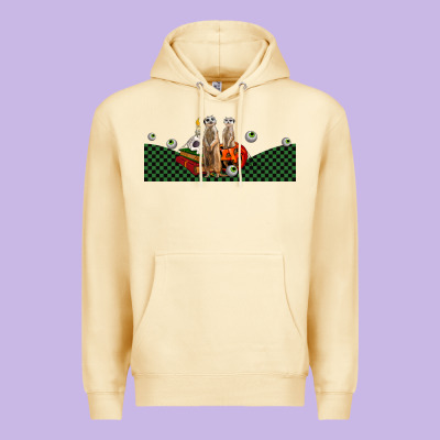 Halloween Meerkat Premium Hoodie Designed By Lillyallendesigns