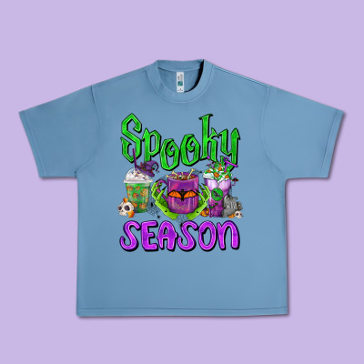 Spooky Season Coffee Cups Urban Heavy Tee Designed By Fadigitalartstudio