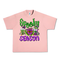 Salmon Spooky Season Coffee Cups Urban Heavy Tee - FaDigitalArtStudio