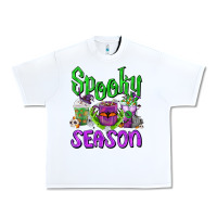 White Spooky Season Coffee Cups Urban Heavy Tee - FaDigitalArtStudio