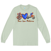 Matcha Peace Love Motocross Long Sleeve Tee - RanaPortraitStore