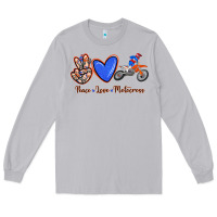 Moon Dust Peace Love Motocross Long Sleeve Tee - RanaPortraitStore