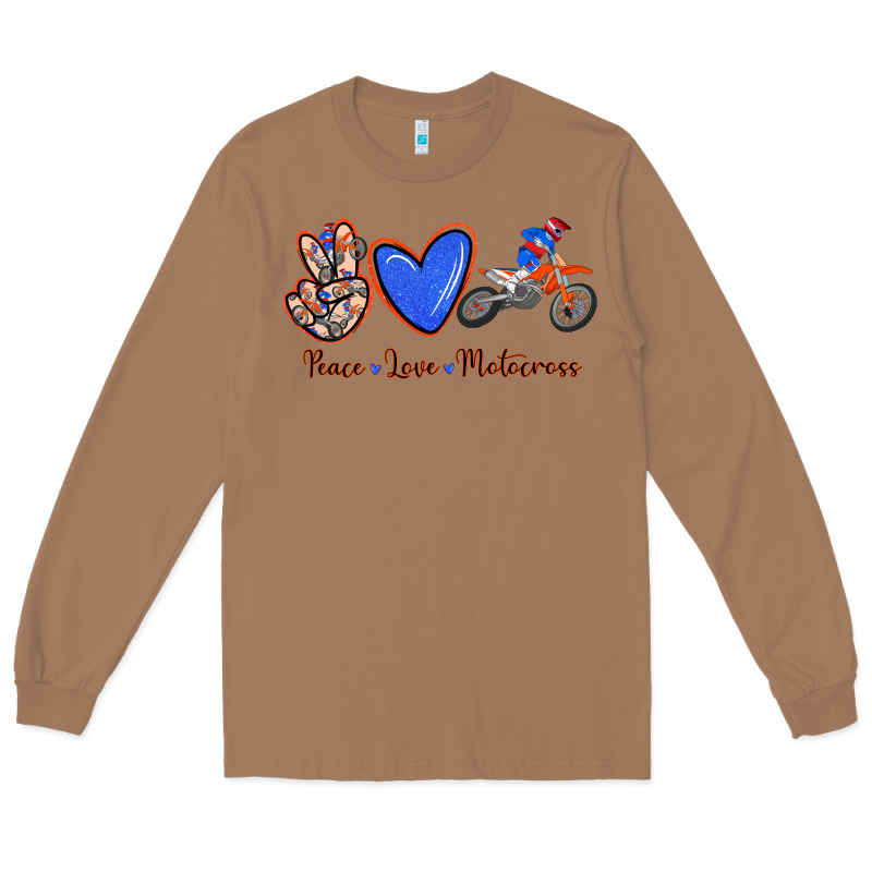 Peace Love Motocross Long Sleeve Tee by RanaPortraitStore | Teevron