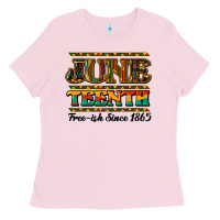 Bubblegum Pink Juneteenth Ladies Tee - HowdyJamesFarm