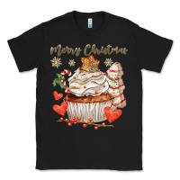 Black merry christmas cupcake Classic Tee - CowGirlArtShop