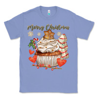 Colony Blue merry christmas cupcake Classic Tee - CowGirlArtShop