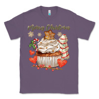 Lavender merry christmas cupcake Classic Tee - CowGirlArtShop