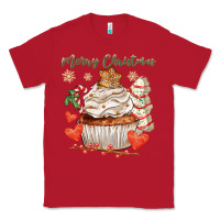 Red merry christmas cupcake Classic Tee - CowGirlArtShop