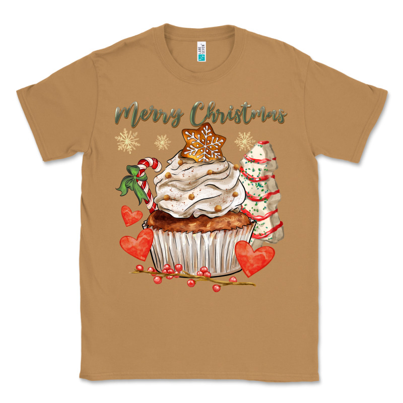 Merry Christmas Cupcake Classic Tee by CowGirlArtShop | Teevron