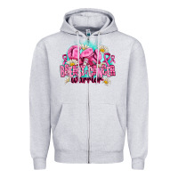 Heather Grey breast cancer warrior Zipper Hoodie - AdoDesignShop