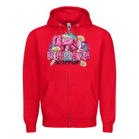 Red breast cancer warrior Zipper Hoodie - AdoDesignShop