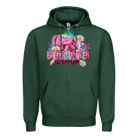 Sports Green breast cancer warrior Zipper Hoodie - AdoDesignShop