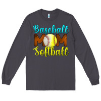 Smoke baseball mom softball Long Sleeve Tee - BundleAndBundleShop