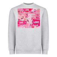 Heather Grey breast cancer awareness pink Heavyweight Sweatshirt - AdoDesignShop