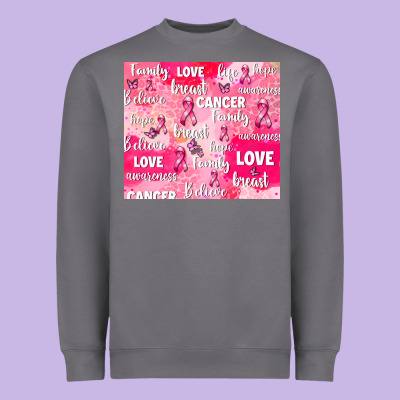 Breast Cancer Awareness Pink Heavyweight Sweatshirt Designed By Adodesignshop