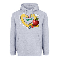 Heather Grey teaching is a work of heart Heavyweight Hoodie - JahusDesignShop