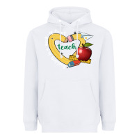 White teaching is a work of heart Heavyweight Hoodie - JahusDesignShop
