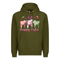Army Green Happy Easter Dental Premium Hoodie - RanaPortraitStore
