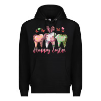 Black Happy Easter Dental Premium Hoodie - RanaPortraitStore
