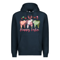 Navy Happy Easter Dental Premium Hoodie - RanaPortraitStore
