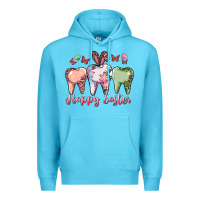 Ocean Blue Happy Easter Dental Premium Hoodie - RanaPortraitStore