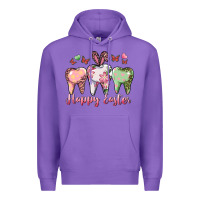 Purple Happy Easter Dental Premium Hoodie - RanaPortraitStore