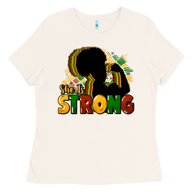 She Is Strong Black History Ladies Tee by HowdyJamesFarm | Teevron
