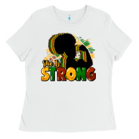 White She is strong Black History Ladies Tee - HowdyJamesFarm
