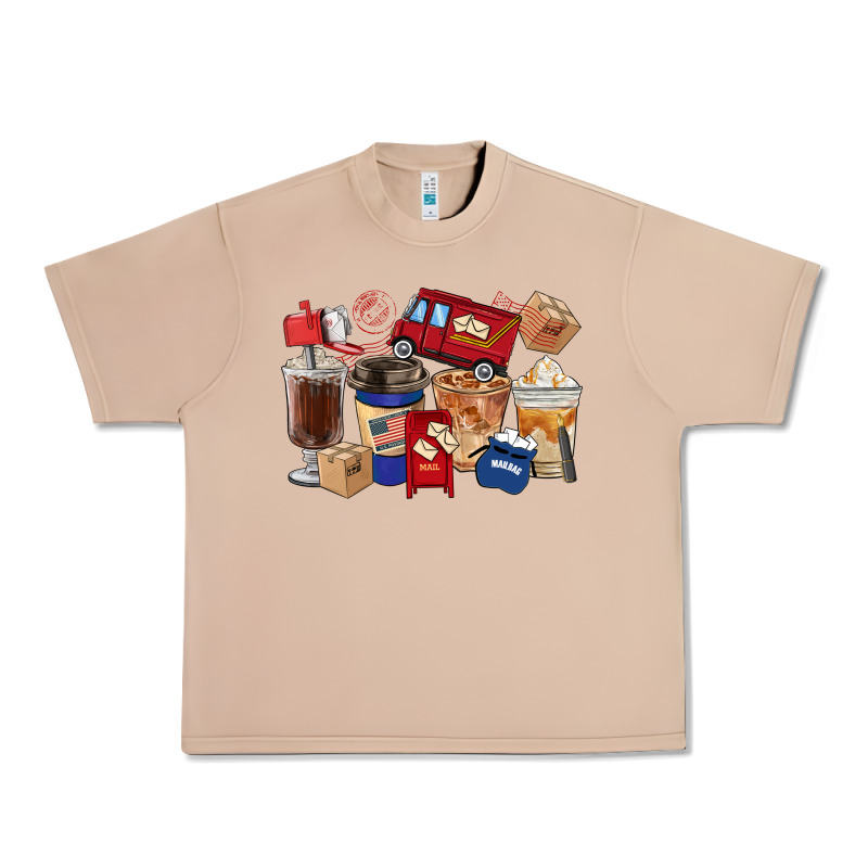 Postal Worker Coffee Cups Urban Heavy Tee by FaDigitalArtStudio | Teevron