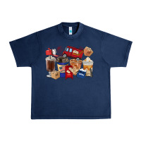 Navy Postal Worker Coffee Cups Urban Heavy Tee - FaDigitalArtStudio