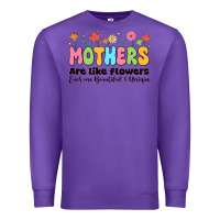 Purple mothers are like flowers Premium Sweatshirt - JahusDesignShop