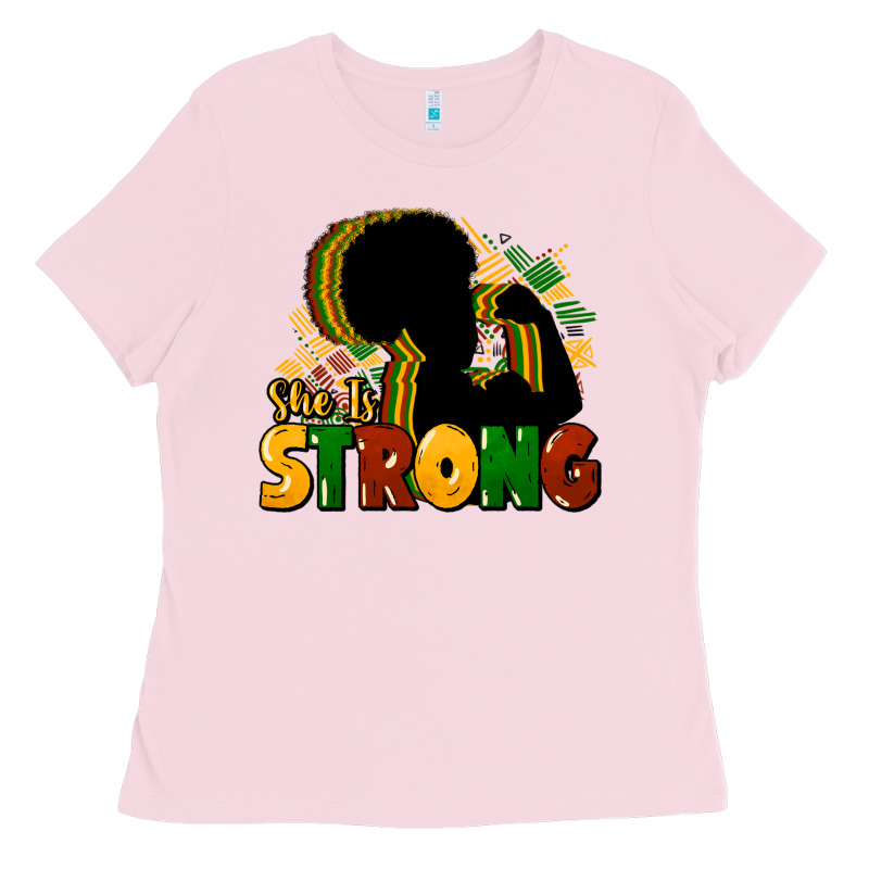 She Is Strong Black History Ladies Tee by HowdyJamesFarm | Teevron