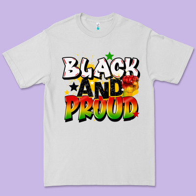 Black And Proud Premium Tee Designed By Cowgirlartshop
