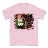 Bubblegum Pink omg santa i know him elf Classic Tee - CowGirlArtShop