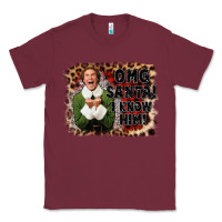 Burgundy omg santa i know him elf Classic Tee - CowGirlArtShop