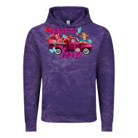 Cloud Purple Loads of love valentine's day truck Vintage Hoodie - FaDigitalArtStudio