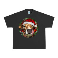 Pigment Black Hereford Cow Christmas Urban Heavy Tee - RanaPortraitStore