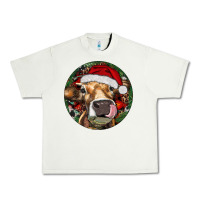 Pistachio Hereford Cow Christmas Urban Heavy Tee - RanaPortraitStore