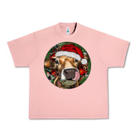 Salmon Hereford Cow Christmas Urban Heavy Tee - RanaPortraitStore