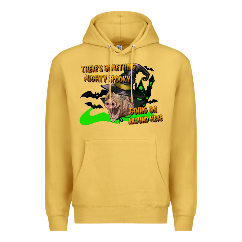 There's Something Mighty Going On Around Here Pig Premium Hoodie by LillyAllenDesigns | Teevron