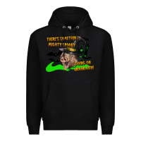 Black there's something mighty going on around here pig Premium Hoodie - LillyAllenDesigns