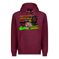 Burgundy there's something mighty going on around here pig Premium Hoodie - LillyAllenDesigns