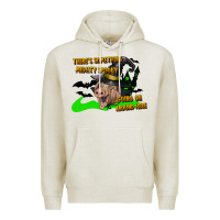 Oatmeal Heather there's something mighty going on around here pig Premium Hoodie - LillyAllenDesigns